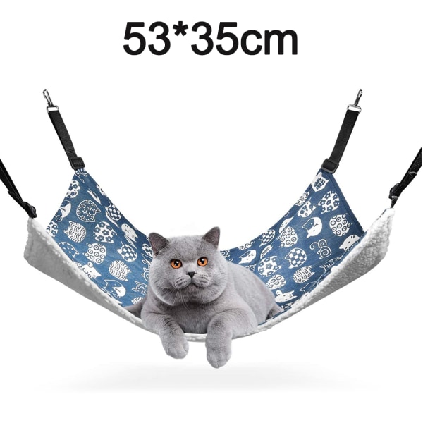 Cat-hengekøye, pustende hengekøye for kjæledyrbur med justerbare stropper