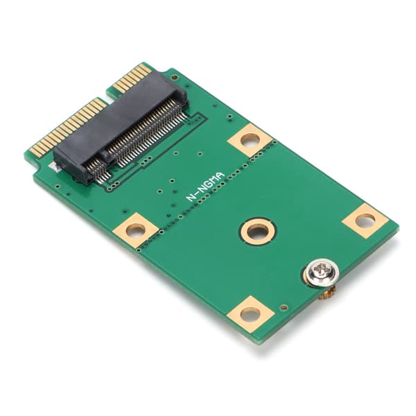 M.2 NGFF till mSATA Adapterkort, Stöder dataöverföring upp till 6.0Gb/s, Konverterar M.2 NGFF SSD till MSATA SSD, Kompatibel med SATA III