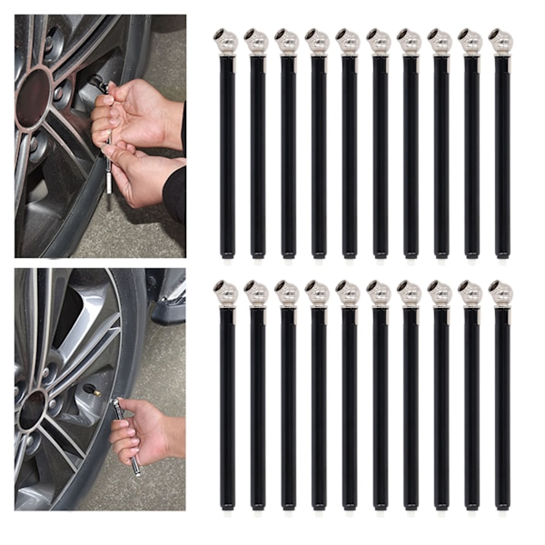 20 st Blyertspenna Däcktrycksmätare 10‑50PSI Fickbils Lastbil Bilservice Reparationsverktyg 0,7‑3,5BAR 70‑350KPa