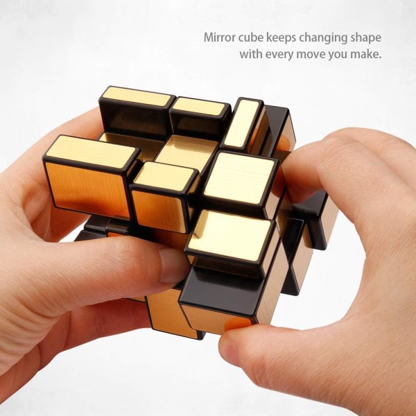 Shengshou Mirror Cube 3x3 Speed Cube Kultaiset peilipalikat