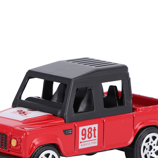 1:64 Legering Bilmodell Hög Simulation Engineering Vehicle Barn Bilmodell Leksak Röd