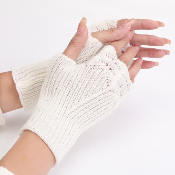 2 par dame vinter armvarmere varme fingerløse handsker håndhæklet Combination 4
