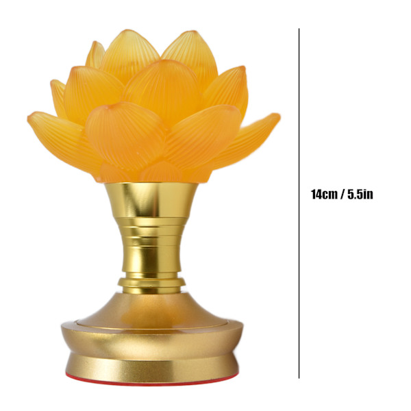 2-pack LED Buddhistiskt Ljus 3 Färgjustering Buddha Lampa Plug-in Blomljus för Hem Buddhistisk Utrustning AU-kontakt 100-240V