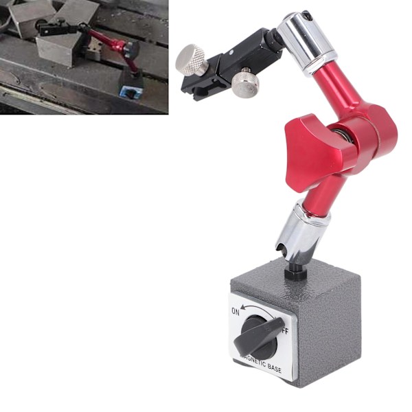 Magnetisk Bas Indikatorhållare Justerbar Enkel Struktur Universell Magnetisk Basstativ