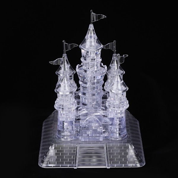 3D Musikk Slott Krystall Puslespill Leke DIY Barn Byggeklosser Utdanningsleke