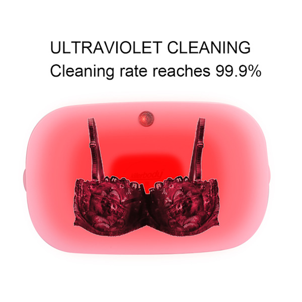 Professionell UV LED-rengöringsbox för nagelkonstverktyg, underkläder, UV-rengöringsenhet, rosa