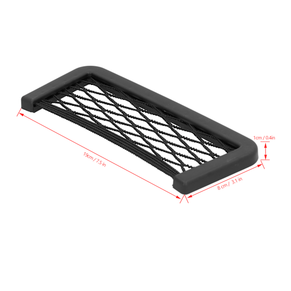 Universaali Auton Verkkoteline Säilytyksen Järjestäjä Matkapuhelimelle Pienille Esineille Gadget-pidike Auton Tarvike Suuri 7.5 x 3.1 x 0.4 tuumaa