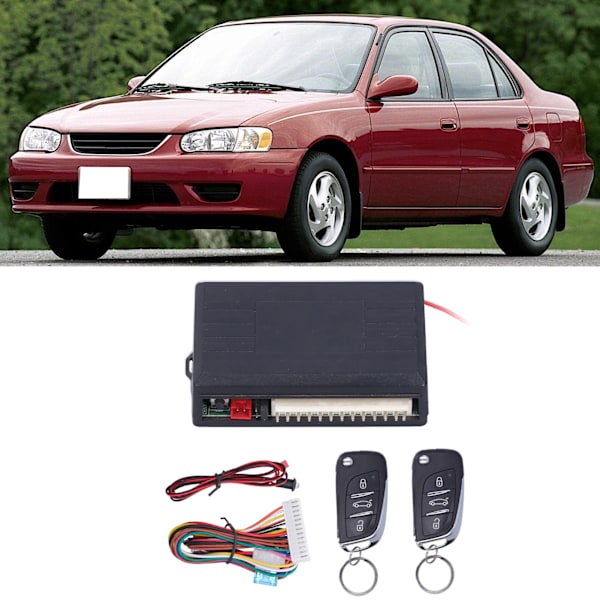 Universal Fjärrkontroll Säkerhetsdörrlås Kit Automatisk Nyckelfri Entrésystem Med LED-Indikator