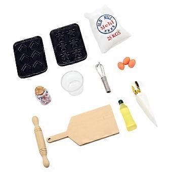 1 Sett med simuleringsbake modeller Mini Hus Dekor Miniatyr Hus Bake Modeller