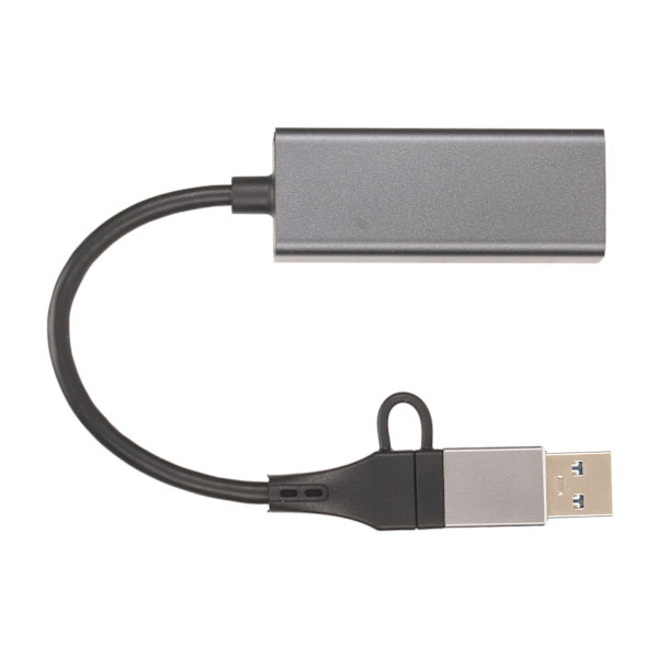 Hyper Speed USB 3.0 Hub til lynhurtige dataoverførsler, Plug and Play Ethernet-adapter til problemfri tilslutning