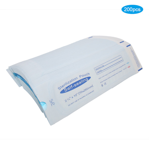 200 st självtätande påsar 70 x 260 mm Tandpåsar Väskor Tillbehör
