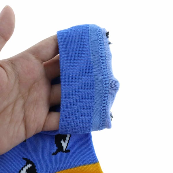 Pingvinsockor, 4-pack pingvinsockor för män, Crew Socks, mjuka och stilrena herrsockor, kammad bomulls Crew Socks