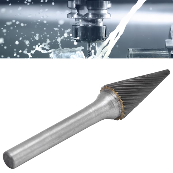 Karbidfræser 12mm Holdbar Robust Wolfram Stål Praktisk Bred Anvendelse Varmebehandlet Form Dobbelt Snit (MX1225M06)