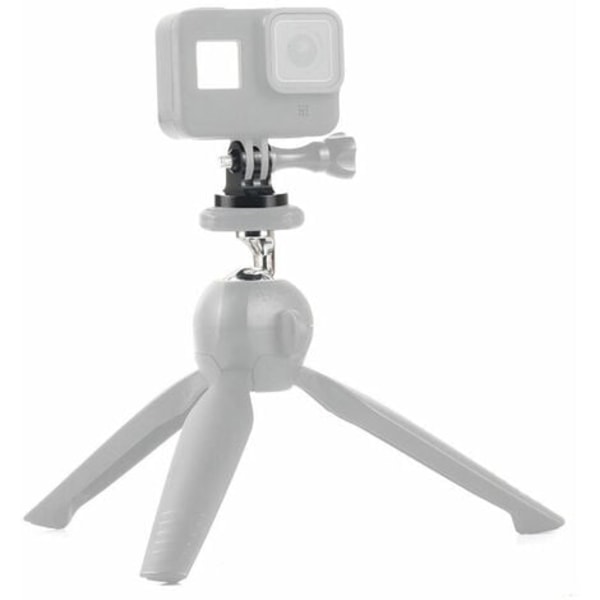 Kompatibel metallkamera stativmonteringsadapter, passer for GoPro