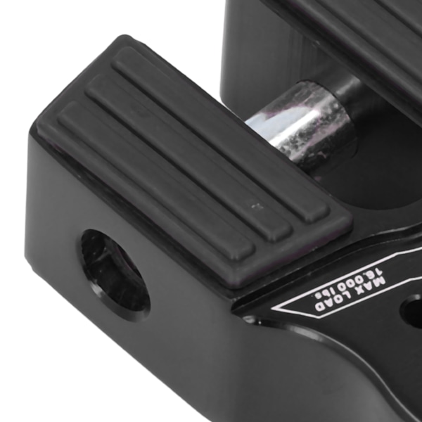Flad Winch Shackle Mount 16000lb Belastning med Gummibeskyttelse Aluminium Legering Universal til UTV SUV Pickup Sort