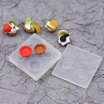 Resinform Mini Søde Silikoneforme Epoxy Støbning DIY Ornamenter Chokolade Dessert Budding Form Borddekorationer Håndværk