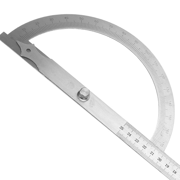 200*300mm Vinkelmåler i Rustfrit Stål 0-180 Grader Protraktor Rotationsvinkelmåler