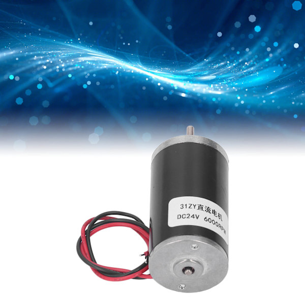 31ZY Pysyvän Magneetilla Varustettu Sähkömoottori Korkea Vääntömomentti Säädettävä Nopeus Metallivaihteinen Moottori DC 24V 6000RPM