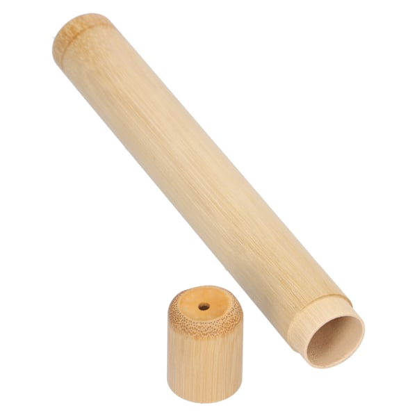 Mini Teblad Burk Behållare Portabel Tebehållare Rund Form Bamburör Förvaringslåda Cylinder