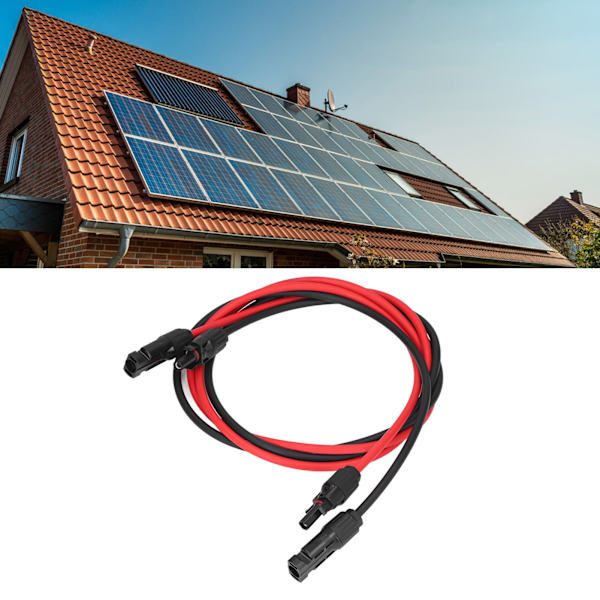 Aurinkopaneelien jatkokaapeli Fotovoltaikkajohto PPO Vedenkestävä Sähköntuotantoon 3 metriä