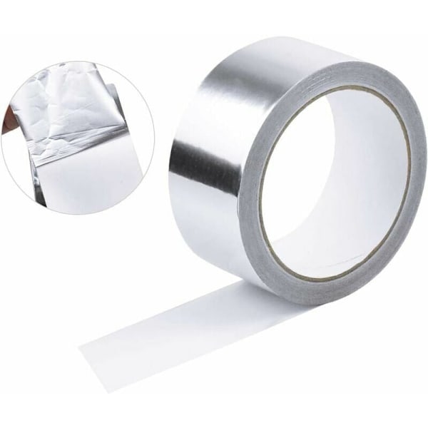 Mångsidig Kraftig Aluminiumfolietejp, Vattentät Tätning och Högtemperaturbeständighet för HVAC, Kanaler och Reparationer för Flera Ändamål, 50mm X 20m