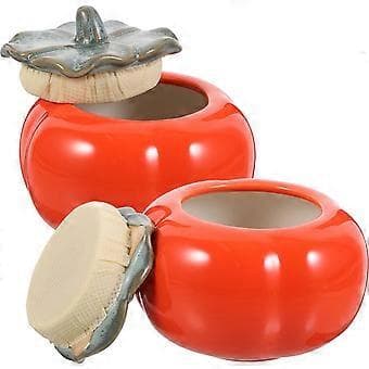 2 st Persimonformade teburkar Förseglade teburkar Fuktsäkra teburkar