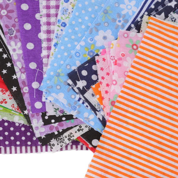 Quiltmaterial, Lättstruket Multifunktionellt Högkvalitativt Bomullstyg, Förklippta Rutor för Långvarig Bevaring, Patchworkhantverk och DIY-sömnad