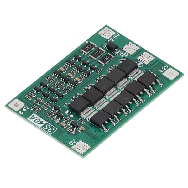 4 kpl litiumakun suojakorttia PCB 3-johdin MOS-transistori Tarkka litiumakun tasapainotin 40A