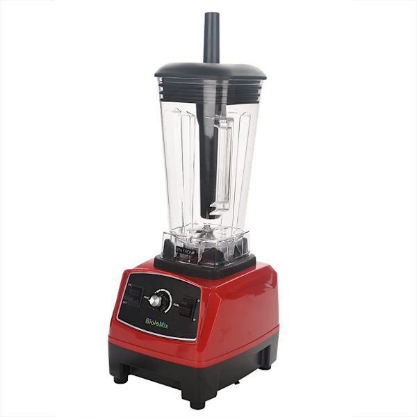 2200W Elektronisk Kommersiell Blender Matberedare Mixer Smoothie Juicer Röd EU 220V