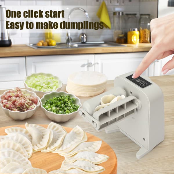 Fødevaregodkendt Dumpling Maker, Elektrisk Dumpling Maker Maskine til Sikker & Sund Madlavning | Multifunktionel Presse til Ravioli, Empanada, Wonton