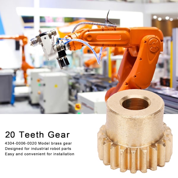 4304‑0006‑0020 Messinki 20 Hammasvaihde 6mm Pyöreä Reikä 0.8 Moduuli Teollisuusrobotin Osia