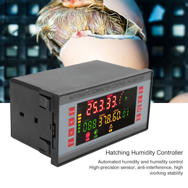 XM‑18 Automatisk Inkubator Temperaturregulator LED Fargeskjerm Temperaturkontrollutstyr 160‑220V