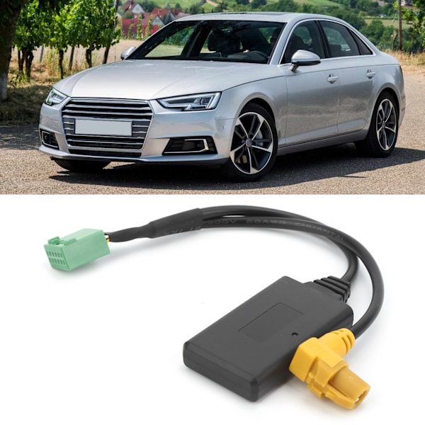 4Pin 12Pin Car Bluetooth 5.0 Audio Cable Microphone Handsfree Adapter Fit for MMI AMI 3G / Q5 / A4L / A6L / Q7 / A5 / S5