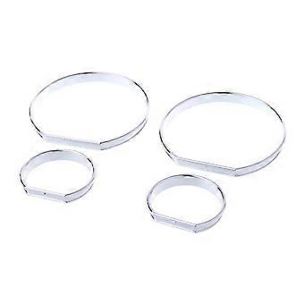 Chrome Måler Instrumentpanel Urskiver Ringe Ramme Trim Speedometer AC M-Tech Til E46 til M M3