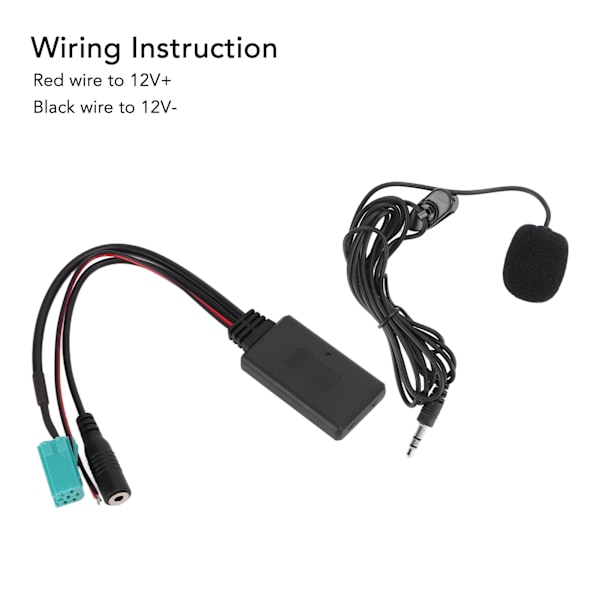 Bluetooth 5.0 Langaton Äänensovitin Mikrofonilla, Handsfree-Vaihtoehto Clio Espace Kangoo 2005‑2011
