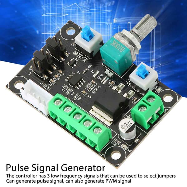 Pulsgenereringsmodul med hastighedsregulering, simpel kontrolplatform til stepmotordrev