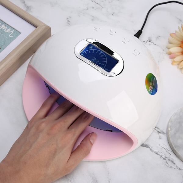 72W Professionell Nageltorkningsmaskin Intelligent LED UV Gel Nagellackstorklampa UK-kontakt 110-240V