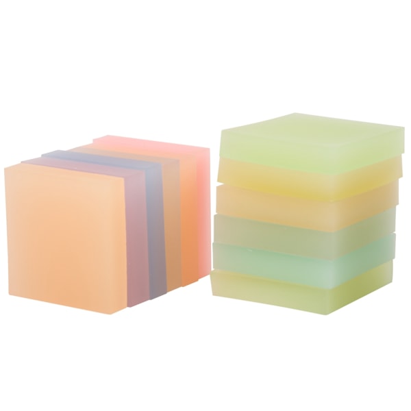 12 st Gummiskivor för Gravyr Halvtransparent Gummistempel Skärblock 5x5x1cm