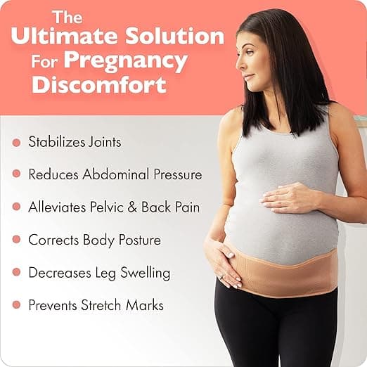 Maternity Belt, Pregnancy Back Support, Premium Girdle, Lightwei