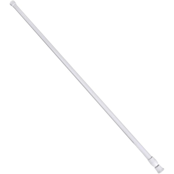 Duschdraperistång, Stilren Vit Finish Hållbar Konstruktion Justerbar Längd för Upphängning av Draperier, Duschdraperier, Garderobstänger, Dörrdraperi