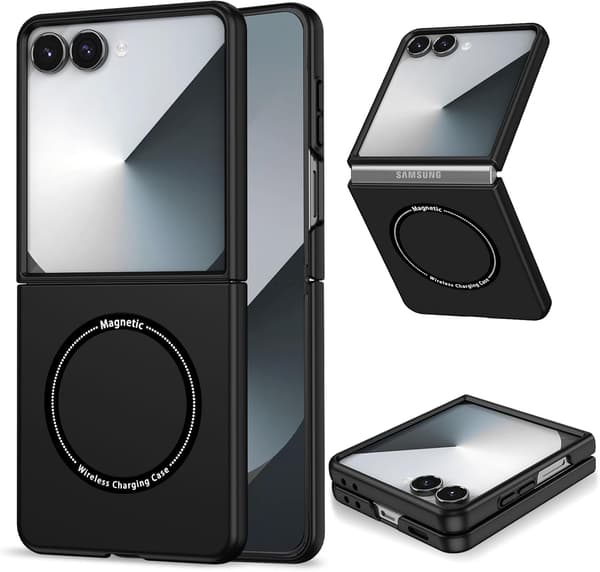Magnetisk deksel til Samsung Galaxy Z Fold 4, sammenleggbar beskyttelse, støtsikkert deksel (svart) Black Z-Fold 4