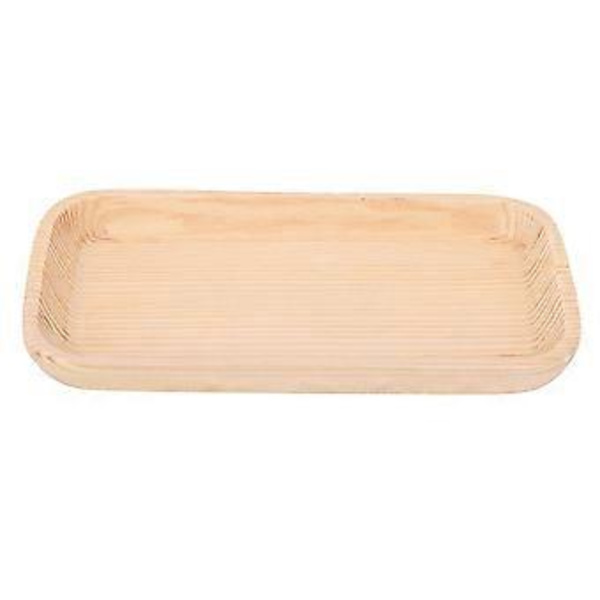 Rektangulær Sushi Serveringsbrett i Tre, Japansk Stil Servise (14*7*1.5cm)