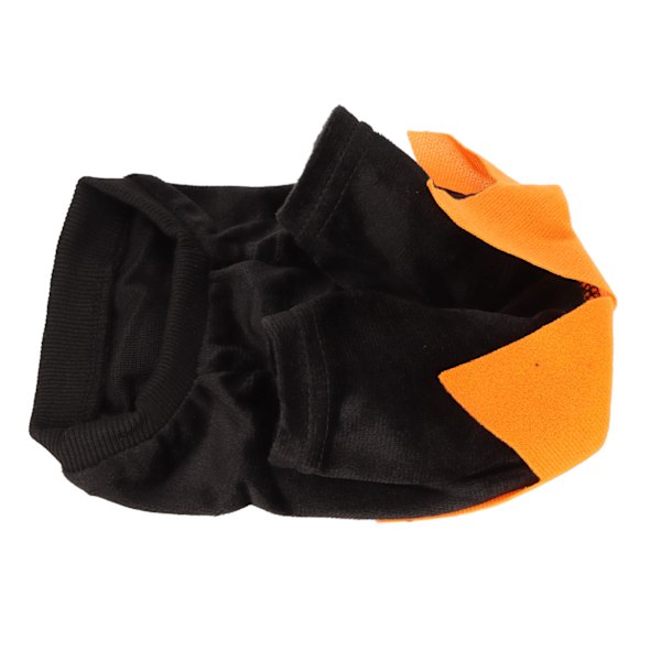 Halloween-koiranpaita söpöllä kurpitsalla ja haamuilla Pehmeä joustava lemmikkieläinten cosplay-vaate pienille ja keskikokoisille koirille ja kissoille Musta XL