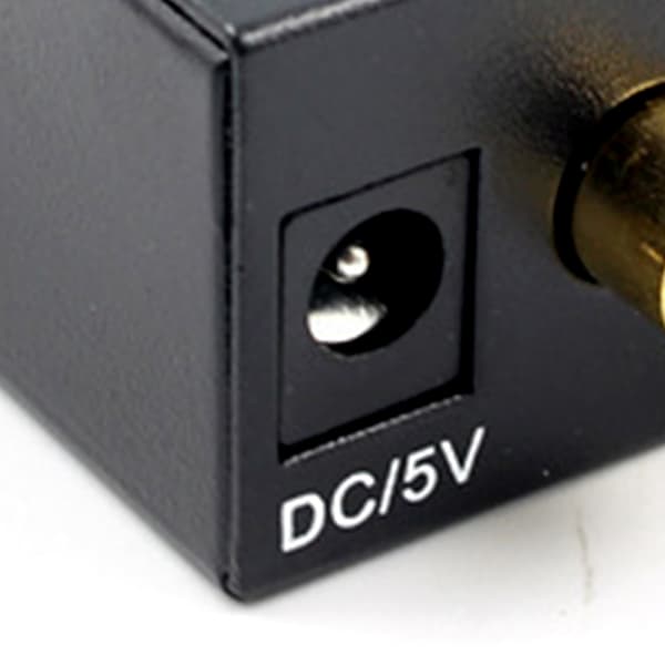 Digital Optisk til Analog Lydkonverter, Plug and Play Lydkonverter, Gør SPDIF til RCA Konvertering Nemmere med Dobbelt Input Support, Sikrer