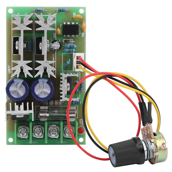 Motorhastighetsstyrningsmodul DC12V24V36V48V Hög Effekt Drivkort PWM 20A DC10-60V