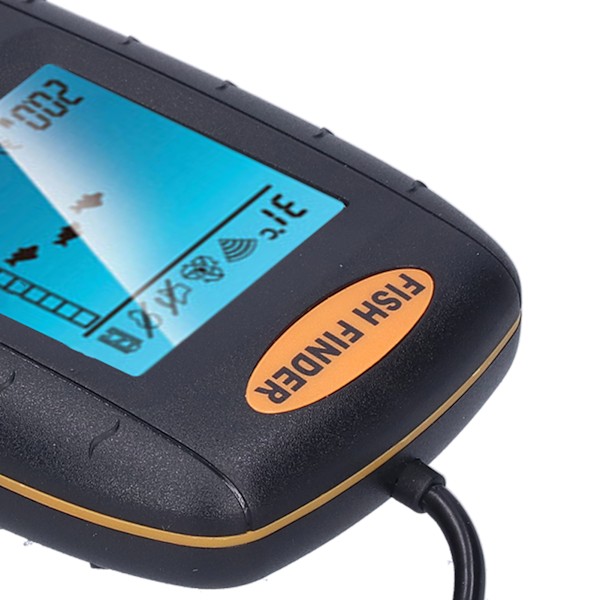 Fiskeekolod Wireless LCD Visuell Handhållen Ekolod Alarm Fiskegivare för Utomhusaktivitet