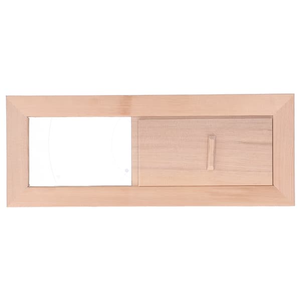 Sauna Luftventil Gitterdeksel, Justerbar Ventilasjon For Forbedret Luftstrømkontroll, Treventilasjonspanel For Sauna Og Dampromsklima