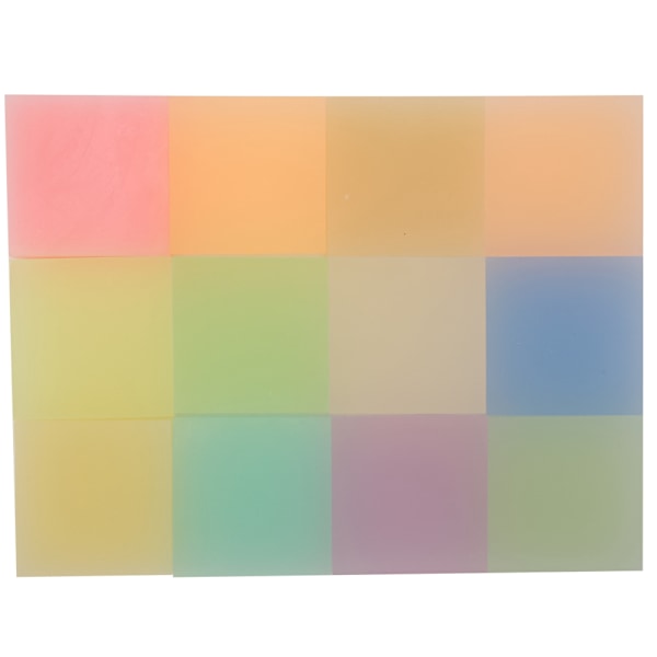 12 st Gummiskivor för Gravyr Halvtransparent Gummistempel Skärblock 5x5x1cm