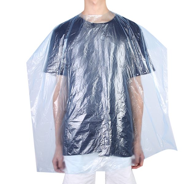 50 stk Professionelle Engangs Frisørforklæder Hårklippning Farvning Kappe Kjole 90 x 132cm