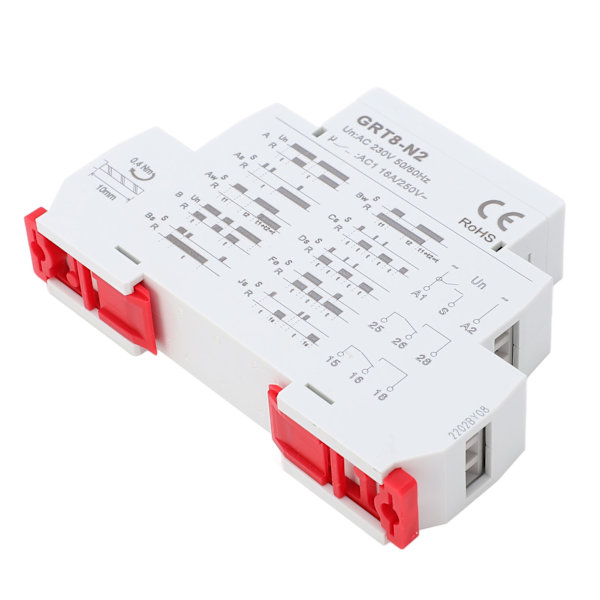Monitoiminen Aika-rele Liekin Kestävä Kotelo LED-ilmaisinvalo Elektroninen Toistorele AC 230V